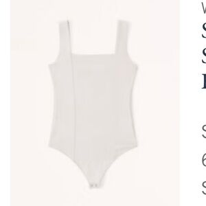 Women's Abercrombie Seamed Squareneck Bodysuit